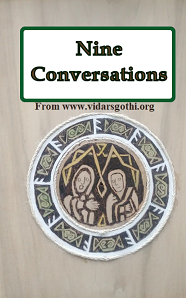 The front book cover of the Nine Conversations.